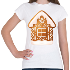 PRINTFASHION Mézeskalács ház - Női póló - Fehér női póló