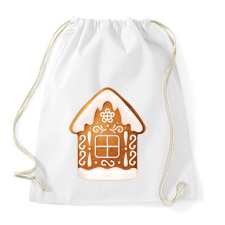 PRINTFASHION Mézeskalács ház - Sportzsák, Tornazsák - Fehér tornazsák
