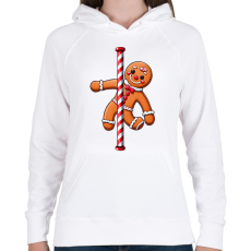 PRINTFASHION Mézeskalács - Női kapucnis pulóver - Fehér