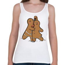 PRINTFASHION Mézeskalács tánc - Női atléta - Fehér női trikó