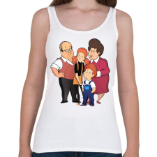 PRINTFASHION Mézga család! - Női atléta - Fehér női trikó