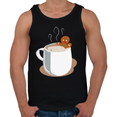 PRINTFASHION Mézi jakuzzi - Férfi atléta - Fekete