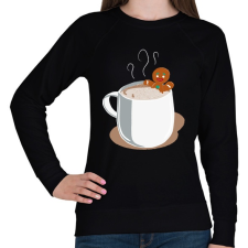 PRINTFASHION Mézi jakuzzi - Női pulóver - Fekete női pulóver, kardigán