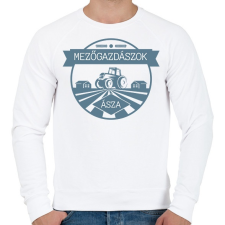 PRINTFASHION Mezőgazdászok ásza - Férfi pulóver - Fehér férfi pulóver, kardigán