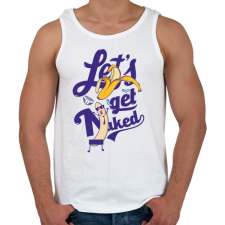 PRINTFASHION Meztelenül - Férfi atléta - Fehér atléta, trikó