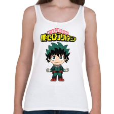 PRINTFASHION MHA Izuku Midoriya - Női atléta - Fehér női trikó