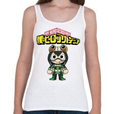 PRINTFASHION MHA Tsuyu Asui - Női atléta - Fehér női felső