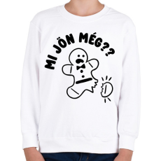 PRINTFASHION Mi jön még mézeskalács - Gyerek pulóver - Fehér