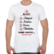 PRINTFASHION Mi kell még? - Férfi póló - Fehér