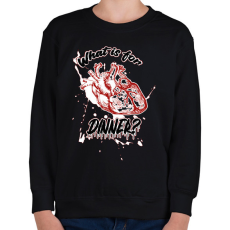 PRINTFASHION Mi lesz vacsorára? - Gyerek pulóver - Fekete