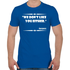 PRINTFASHION Mi se kedveljük egymást - burpees - Férfi póló - Királykék férfi póló