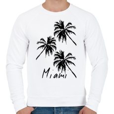 PRINTFASHION Miami  - Férfi pulóver - Fehér