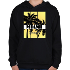PRINTFASHION Miami  - Gyerek kapucnis pulóver - Fekete