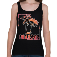 PRINTFASHION Miami  - Női atléta - Fekete női trikó