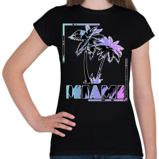 PRINTFASHION Miami  - Női póló - Fekete