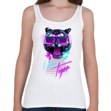 PRINTFASHION Miami tiger - Női atléta - Fehér női trikó