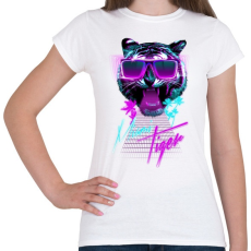 PRINTFASHION Miami tiger - Női póló - Fehér