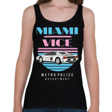 PRINTFASHION Miami Vice - Női atléta - Fekete