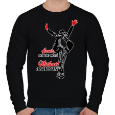 PRINTFASHION Michael Jackson - Annie - Férfi pulóver - Fekete férfi pulóver, kardigán