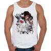 PRINTFASHION Michael Jackson Bad - Férfi atléta - Fehér