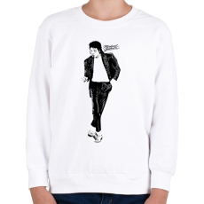 PRINTFASHION michael jackson billie jean - Gyerek pulóver - Fehér