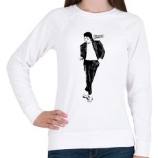 PRINTFASHION michael jackson billie jean - Női pulóver - Fehér