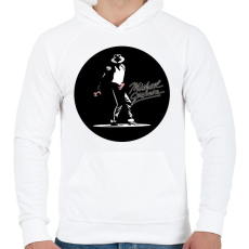 PRINTFASHION Michael Jackson-Dance - Férfi kapucnis pulóver - Fehér