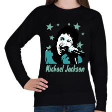 PRINTFASHION michael jackson drawn - Női pulóver - Fekete női pulóver, kardigán