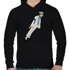 PRINTFASHION Michael Jackson - Férfi kapucnis pulóver - Fekete férfi pulóver, kardigán