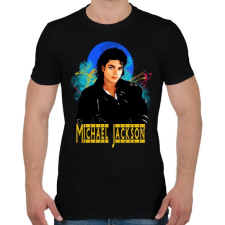 PRINTFASHION michael jackson - Férfi póló - Fekete férfi póló