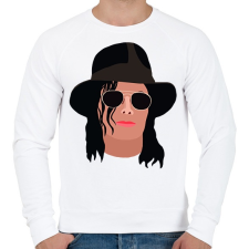PRINTFASHION Michael Jackson - Férfi pulóver - Fehér férfi pulóver, kardigán