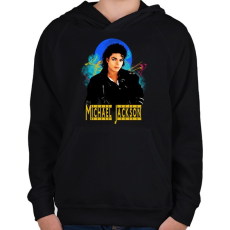 PRINTFASHION michael jackson - Gyerek kapucnis pulóver - Fekete