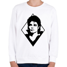 PRINTFASHION Michael Jackson - Gyerek pulóver - Fehér gyerek pulóver, kardigán