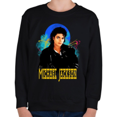 PRINTFASHION michael jackson - Gyerek pulóver - Fekete