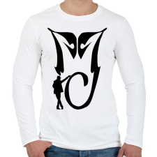PRINTFASHION Michael Jackson MJ - Férfi hosszú ujjú póló - Fehér férfi póló