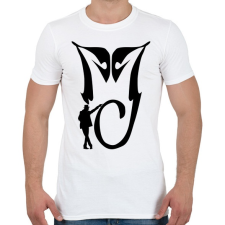 PRINTFASHION Michael Jackson MJ - Férfi póló - Fehér férfi póló