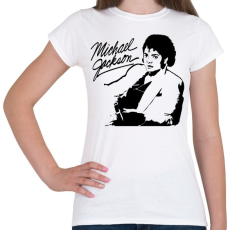 PRINTFASHION michael jackson moon light - Női póló - Fehér