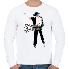 PRINTFASHION michael-jackson moonwalk-dance - Férfi pulóver - Fehér férfi pulóver, kardigán