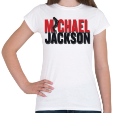 PRINTFASHION michael-jackson-moonwalk-png-4299357 - Női póló - Fehér