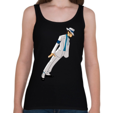 PRINTFASHION Michael Jackson - Női atléta - Fekete
