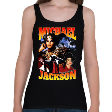 PRINTFASHION Michael Jackson - Női atléta - Fekete női trikó
