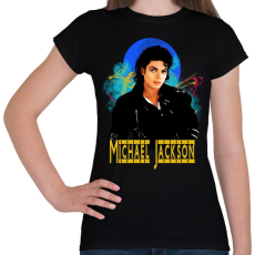 PRINTFASHION michael jackson - Női póló - Fekete