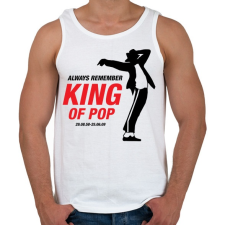 PRINTFASHION Michael Jackson póló - Férfi atléta - Fehér atléta, trikó