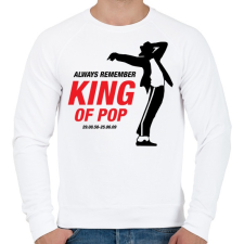 PRINTFASHION Michael Jackson póló - Férfi pulóver - Fehér férfi pulóver, kardigán