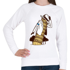PRINTFASHION Michael Jackson tower - Női pulóver - Fehér női pulóver, kardigán