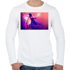 PRINTFASHION Michael-Jackson-Wallpaper-HD - Férfi hosszú ujjú póló - Fehér férfi póló