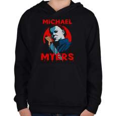 PRINTFASHION Michael Myers - Gyerek kapucnis pulóver - Fekete