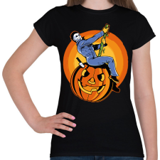 PRINTFASHION Michael Myers - Női póló - Fekete női póló