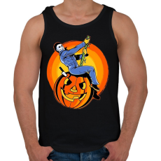 PRINTFASHION Michael Myers wrecking ball - Férfi atléta - Fekete