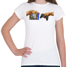 PRINTFASHION Michelangelo Gta5 - Női póló - Fehér női póló